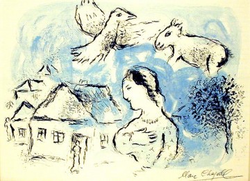 Marc Chagall Painting - El pueblo contemporáneo Marc Chagall